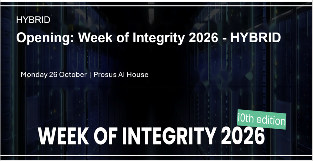 Opening: Week of Integrity 2026 - HYBRID