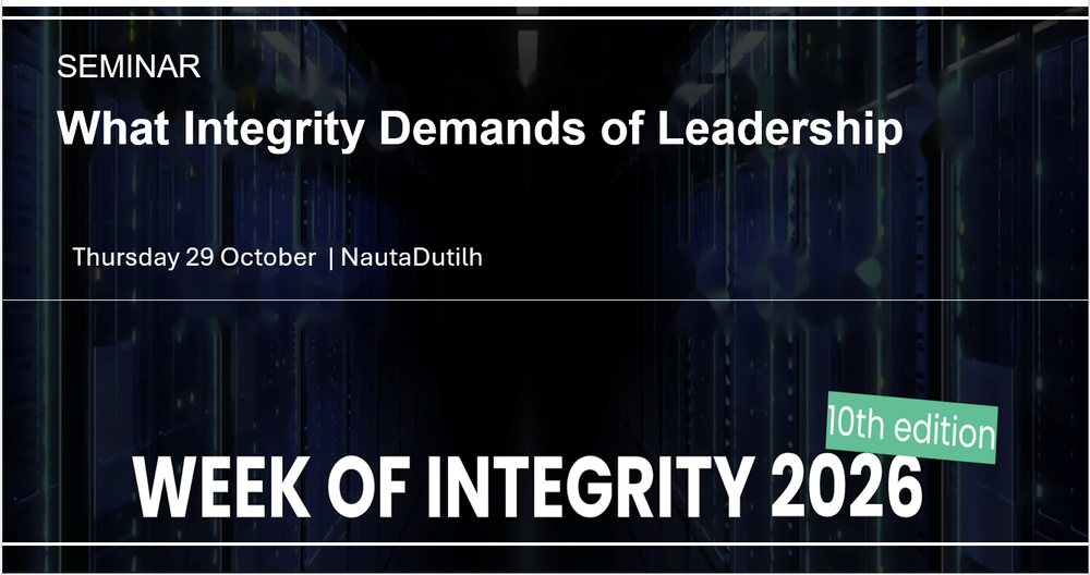 Week of Integrity 2026: Seminar