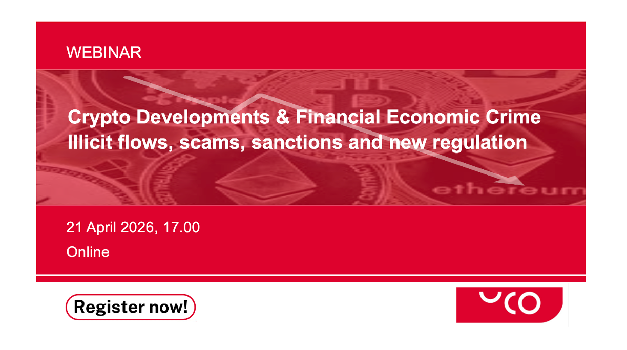 Webinar Crypto Developments & Financial Economic Crime  Illicit flows, scams, sanctions and new regulation 